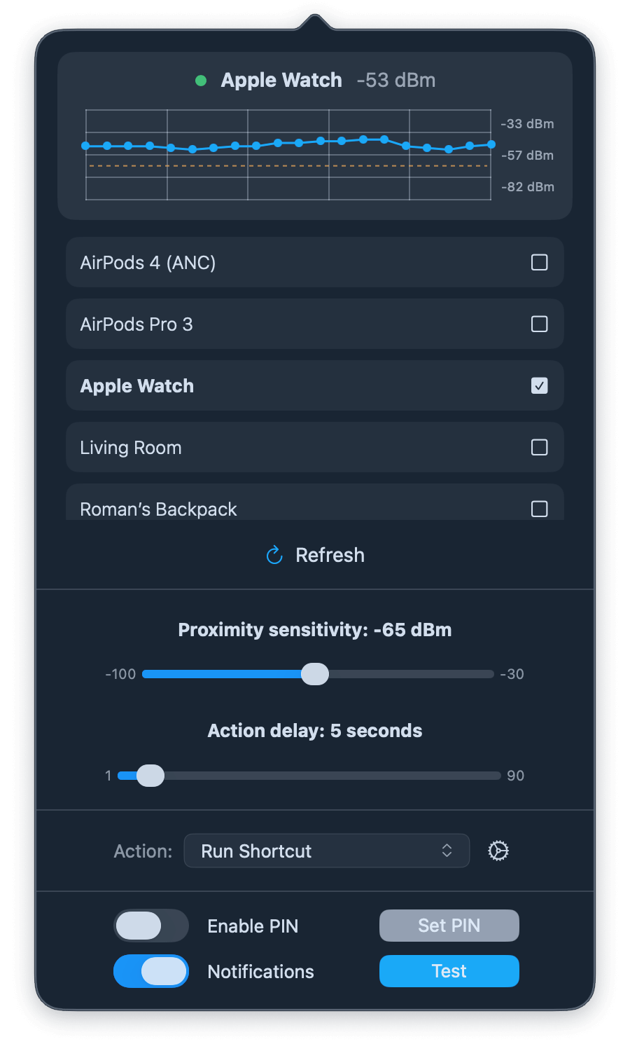 ProximityLock Shortcuts Integration